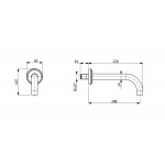 Spout (Nozzle) 20,8cm Wall-mounted Antique Brass material: Brass, color: Bronze surface: Brushed Bath spouts Spout (Nozzle) 20,8cm Wall-mounted Antique Brass material: Brass, color: Bronze surface: Brushed Bath spouts