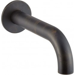 Εκροή (στόμιο) 20cm επίτοιχος τύπος rusty black από ορείχαλκο, χρώμα: Μπρονζέ επιφάνεια: Βουρτσισμένη Στόμια (ρουξούνια)