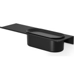 Sponge box material: Brass Double-mounted deep Single 40x12,5cm, Black Matt, color: Black surface: Matt Shower baskets