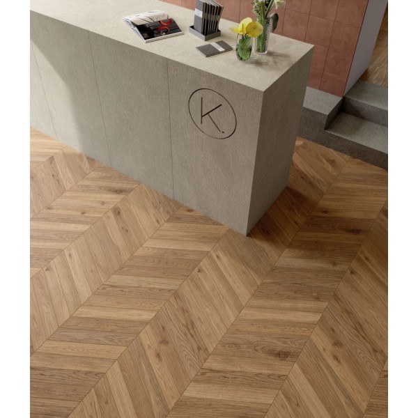 Ψαροκόκκαλο 7,5x45 Ιταλίας rettificato Α’ διαλογής ξύλου επιφάνεια: Ματ naturale, 9mm, απόχρωση: Καφέ Ψαροκόκκαλα