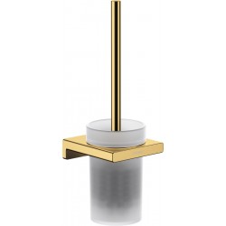 Brush (broom) material: Brass Wall-mounted Polished Gold Optic, color: Gold surface: Glossy Toilet brush holders