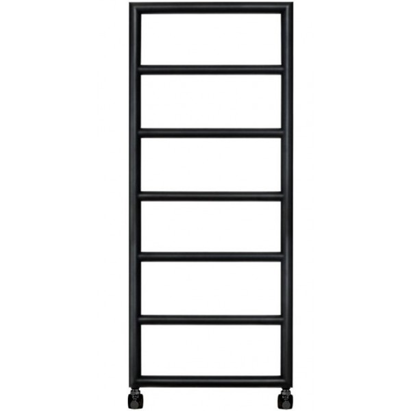 Πετσετοθήκη θερμαινόμενη 50x120 από inox με υδραυλική ή ηλεκτρική λειτουργία, silk black, AISI 304, χρώμα: Μαύρο επιφάνεια: Ματ Πετσετοθήκες θερμαινόμενες