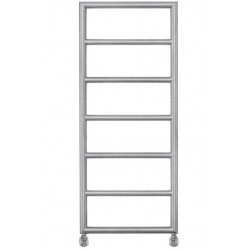 Πετσετοθήκη θερμαινόμενη 50x120 από inox AISI 304 με υδραυλική ή ηλεκτρική λειτουργία, Inox Brushed, χρώμα: Χρωμέ επιφάνεια: Βουρτσισμένη Πετσετοθήκες θερμαινόμενες