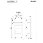 Πετσετοθήκη θερμαινόμενη 45x120 από inox AISI 304 με υδραυλική λειτουργία, antique brass, χρώμα: Μπρονζέ επιφάνεια: Βουρτσισμένη Πετσετοθήκες θερμαινόμενες