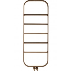 Πετσετοθήκη θερμαινόμενη 45x120 από inox AISI 304 με υδραυλική λειτουργία, antique brass, χρώμα: Μπρονζέ επιφάνεια: Βουρτσισμένη Πετσετοθήκες θερμαινόμενες