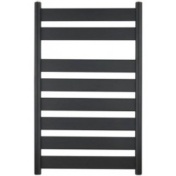 Heated towel rack 50x80 material: Steel, color: Black surface: Matt Heated towel rails