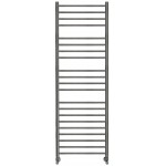 Πετσετοθήκη θερμαινόμενη 50x150 από inox υδραυλική ή ηλεκτρική λειτουργία, AISI304, Black Brushed PVD, χρώμα: Μαύρο επιφάνεια: Βουρτσισμένη Πετσετοθήκες θερμαινόμενες