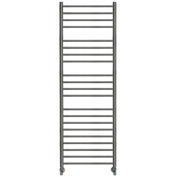 Πετσετοθήκη θερμαινόμενη 50x150 από inox υδραυλική ή ηλεκτρική λειτουργία, AISI304, Black Brushed PVD, χρώμα: Μαύρο επιφάνεια: Βουρτσισμένη Πετσετοθήκες θερμαινόμενες
