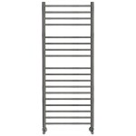 Πετσετοθήκη θερμαινόμενη 50x120 από inox υδραυλική ή ηλεκτρική λειτουργία, AISI304, Black Brushed PVD, χρώμα: Μαύρο επιφάνεια: Βουρτσισμένη Πετσετοθήκες θερμαινόμενες