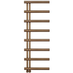 Πετσετοθήκη θερμαινόμενη 50x138 από inox υδραυλική ή ηλεκτρική λειτουργία, AISI304, Antique Brass, χρώμα: Μπρονζέ επιφάνεια: Βουρτσισμένη Πετσετοθήκες θερμαινόμενες