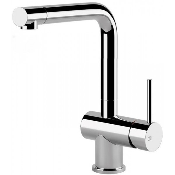 Kitchen tap Deck-mounted material: Brass L-Spout, color: Chrome surface: Glossy Deck-mounted Kitchen tap Deck-mounted material: Brass L-Spout, color: Chrome surface: Glossy Deck-mounted