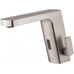 Wash basin tap Deck-mounted electronic material: Brass Without waste Μ size, color: Chrome surface: Brushed Deck-mounted