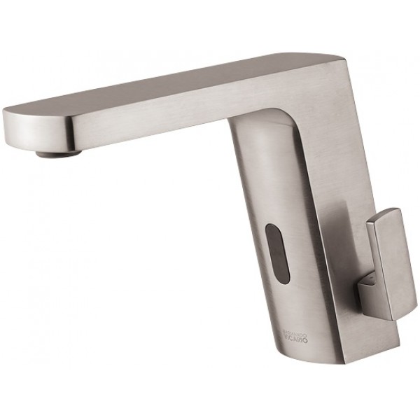 Wash basin tap Deck-mounted electronic material: Brass Without waste Μ size, color: Chrome surface: Brushed Deck-mounted