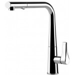 Kitchen tap Deck-mounted material: Brass with shower L-Spout, color: Chrome surface: Glossy Kitchen tap Deck-mounted material: Brass with shower L-Spout, color: Chrome surface: Glossy Deck-mounted