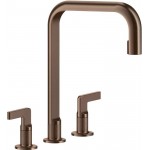 Μπαταρία κουζίνας επικαθήμενη από ορείχαλκο 3 οπών, Copper Brushed PVD, χρώμα: Μπρονζέ επιφάνεια: Βουρτσισμένη Επικαθήμενες