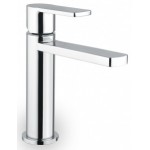 Wash basin tap Deck-mounted material: Brass mixer With push-open waste set Μ size, color: Chrome surface: Glossy Deck-mounted