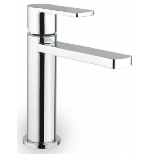 Wash basin tap Deck-mounted material: Brass mixer With push-open waste set Μ size, color: Chrome surface: Glossy Deck-mounted
