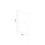 Καμπίνα μπανιέρας ευθύγραμμη 85x140 6mm σταθερή με πετσετοθήκη χρωμέ, αντιστρεφόμενη Black Matt επιφάνεια: Ματ, χρώμα: Μαύρο Ευθύγραμμες Καμπίνα μπανιέρας ευθύγραμμη 85x140 6mm σταθερή με πετσετοθήκη χρωμέ, αντιστρεφόμενη Black Matt επιφάνεια: Ματ, χρώμα: Μαύρο Ευθύγραμμες