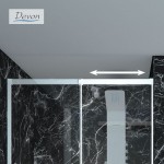 Shower enclosure Linear 120x200 8mm sliding surface: Glossy, color: Chrome Linear
