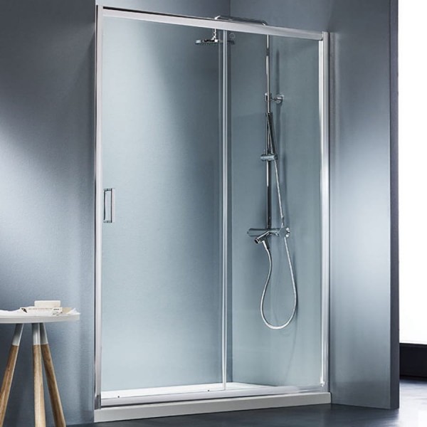 Shower enclosure Linear 130x180 5mm sliding Fabric surface: Glossy, color: Chrome Linear Shower enclosure Linear 130x180 5mm sliding Fabric surface: Glossy, color: Chrome Linear