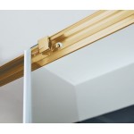 Καμπίνα ντουζιέρας ευθύγραμμη 160x200 6mm συρόμενη Gold Brushed επιφάνεια: Βουρτσισμένη, χρώμα: Χρυσό Ευθύγραμμες