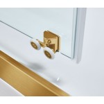 Καμπίνα ντουζιέρας ευθύγραμμη 160x200 6mm συρόμενη Gold Brushed επιφάνεια: Βουρτσισμένη, χρώμα: Χρυσό Ευθύγραμμες