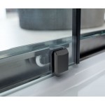 Shower enclosure Linear 140x200 6mm sliding Black Brushed surface: Brushed, color: Black Linear Shower enclosure Linear 140x200 6mm sliding Black Brushed surface: Brushed, color: Black Linear