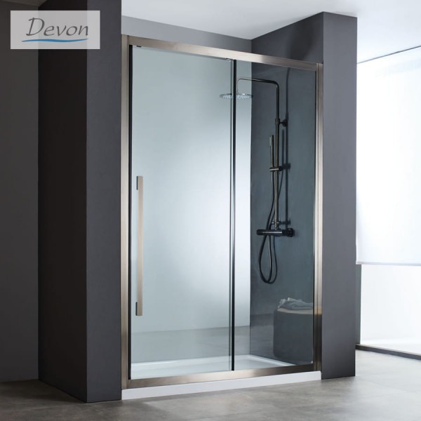 Shower enclosure Linear 140x200 6mm sliding Black Brushed surface: Brushed, color: Black Linear Shower enclosure Linear 140x200 6mm sliding Black Brushed surface: Brushed, color: Black Linear