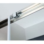Shower enclosure Linear 100x200 6mm sliding brushed inox surface: Glossy, color: Chrome Linear Shower enclosure Linear 100x200 6mm sliding brushed inox surface: Glossy, color: Chrome Linear