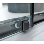 Shower enclosure Linear 100x200 6mm sliding Inox Black Brushed surface: Brushed, color: Black Linear Shower enclosure Linear 100x200 6mm sliding Inox Black Brushed surface: Brushed, color: Black Linear