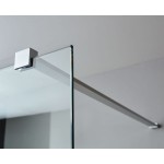 Shower enclosure Linear 120x200 8mm fixed surface: Matt, color: Chrome Linear Shower enclosure Linear 120x200 8mm fixed surface: Matt, color: Chrome Linear