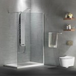 Shower enclosure Linear 110x200 8mm fixed White Matt surface: Matt, color: White Linear Shower enclosure Linear 110x200 8mm fixed White Matt surface: Matt, color: White Linear