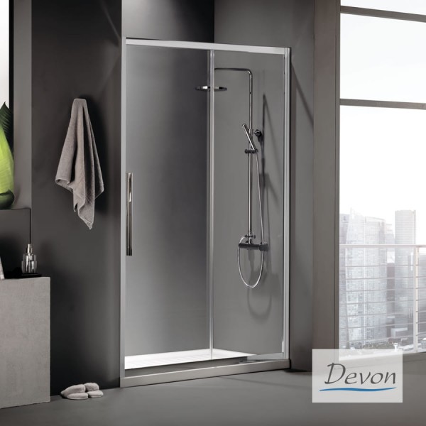 Shower enclosure Linear 150x220 6mm sliding surface: Glossy, color: Chrome Linear Shower enclosure Linear 150x220 6mm sliding surface: Glossy, color: Chrome Linear