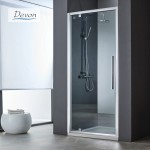 Shower enclosure Linear 90x185 6mm opening surface: Glossy, color: Chrome Linear
