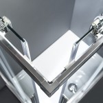 Shower enclosure Square 110x110x195 6mm sliding surface: Glossy, color: Chrome Square Shower enclosure Square 110x110x195 6mm sliding surface: Glossy, color: Chrome Square