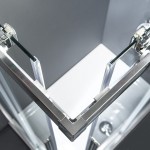 Shower enclosure Square 100x100x195 6mm sliding surface: Glossy, color: Chrome Square
