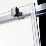 Shower enclosure Square 100x100x195 6mm sliding surface: Glossy, color: Chrome Square