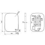 Mirror, shape: Rectangle 80x60 material: Crystal, color: Black Mirrors Mirror, shape: Rectangle 80x60 material: Crystal, color: Black Mirrors