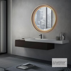 Mirror, shape: Round 82x82 material: Crystal, color: Bronze Mirrors