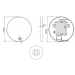 Mirror, shape: Round 70x70 material: Inox, color: Chrome Mirrors Mirror, shape: Round 70x70 material: Inox, color: Chrome Mirrors