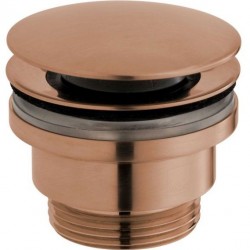 Waste Valve Without overflow material: Brass surface: Brushed, color: Bronze Waste overflows