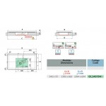 Ντουζιέρα ορθογώνια 140x70x4,5 από ακρυλικό με ενίσχυση προφίλ αλουμινίου και fiberglass, με βαλβίδα, χρώμα: Λευκό επιφάνεια: Γυαλιστερή Ορθογώνιες