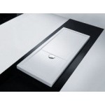 Ντουζιέρα ορθογώνια 140x70x4,5 από ακρυλικό με ενίσχυση προφίλ αλουμινίου και fiberglass, με βαλβίδα, χρώμα: Λευκό επιφάνεια: Γυαλιστερή Ορθογώνιες