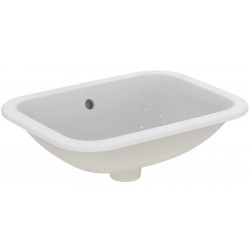 Washbasin Built-in 50x38 material: Porcelain With overflow Without hole, color: White surface: Glossy Built-in