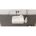 Νιπτήρας επίτοιχος 45x33x10 με υπερχείλιση με 1 γούρνα χωρίς κολώνα χωρίς οπή από solid surface, χρώμα: Λευκό επιφάνεια: Ματ Επίτοιχοι Νιπτήρας επίτοιχος 45x33x10 με υπερχείλιση με 1 γούρνα χωρίς κολώνα χωρίς οπή από solid surface, χρώμα: Λευκό επιφάνεια: Ματ Επίτοιχοι