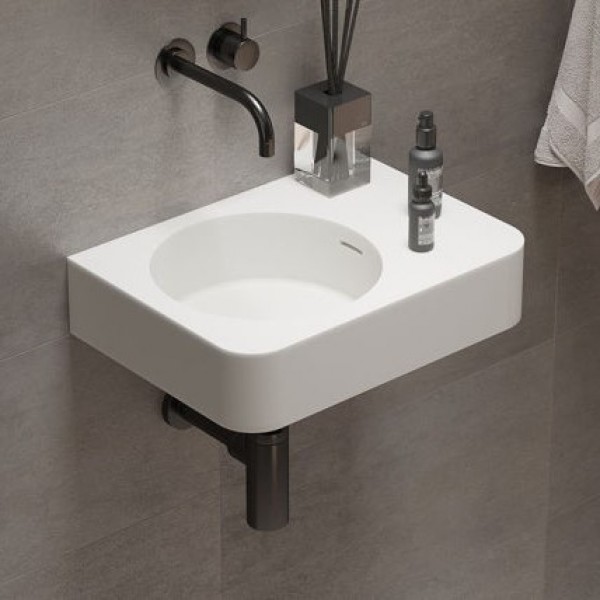 Νιπτήρας επίτοιχος 45x33x10 με υπερχείλιση με 1 γούρνα χωρίς κολώνα χωρίς οπή από solid surface, χρώμα: Λευκό επιφάνεια: Ματ Επίτοιχοι Νιπτήρας επίτοιχος 45x33x10 με υπερχείλιση με 1 γούρνα χωρίς κολώνα χωρίς οπή από solid surface, χρώμα: Λευκό επιφάνεια: Ματ Επίτοιχοι