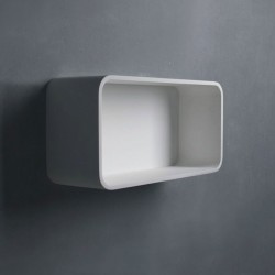 Shelves set 60x20x30 material: Solid Surface Matt, color: White Shelves set