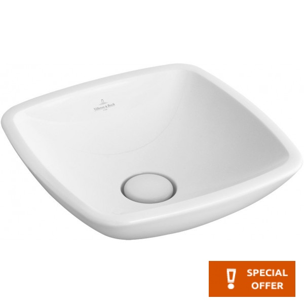 Washbasin Free standing 38x38x11 material: Porcelain Without hole Without overflow without overflow & waste, "unclosable" with ceramic cover, color: White surface: Glossy Free standing