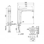 Wash basin tap Deck-mounted L size material: Brass mixer With push-open waste set, color: Chrome surface: Glossy Deck-mounted Wash basin tap Deck-mounted L size material: Brass mixer With push-open waste set, color: Chrome surface: Glossy Deck-mounted