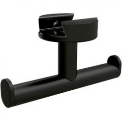 Άγκιστρο από ορείχαλκο διπλό κρεμαστό εταζέρας, χρώμα: Μαύρο επιφάνεια: Ματ Άγκιστρα